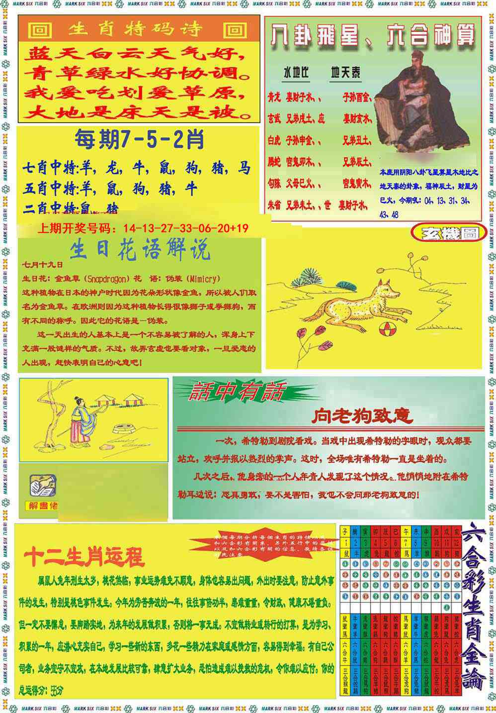 086期九龍马经B(推荐)[图]